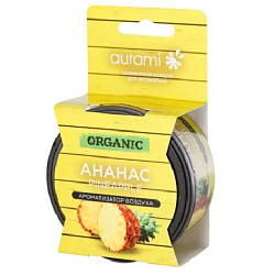 Ароматизатор AURAMI ORGANIC ананас, банка, гель