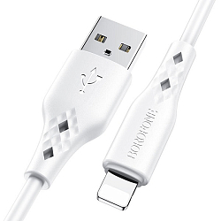 Кабель USB <--> Lightning  1.0м BOROFONE BX48 белый