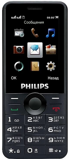 Телефон PHILIPS E169 Xenium серый