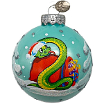 Шар "Змей с подарками", 65мм, в подарочной упаковке КУ-65-244011