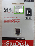 USB 64Gb SanDisk CZ430 Ultra Fit черный, USB 3.1