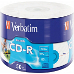 Диск CD-R VERBATIM 80 52x Shrink/50 DataLife print