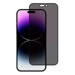 Противоударное стекло NONAME для iPhone 14/14 Pro черное, Антишпион