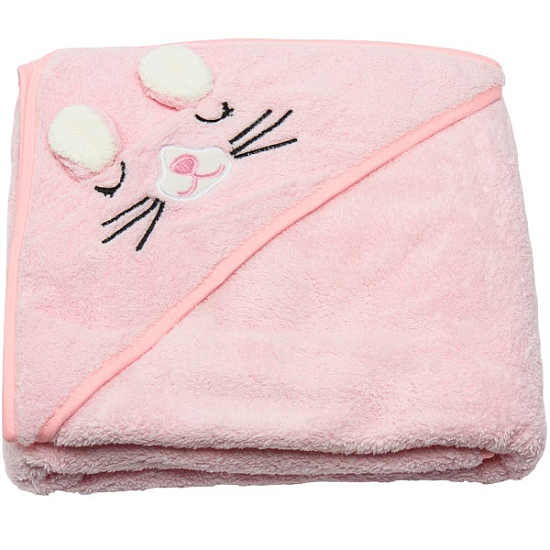 Уголок детский 80*80 "Зверята" микрофибра, розовый