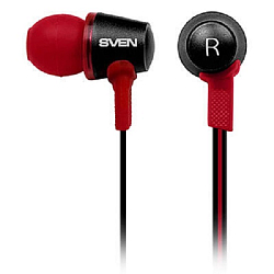 Наушники SVEN SEB-190M, черный-красные