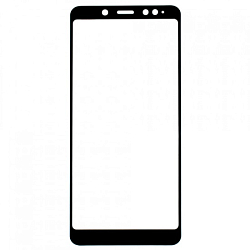 Противоударное стекло 2.5D NONAME для XIAOMI Redmi Note 5 Pro черное, полный клей, в техпаке