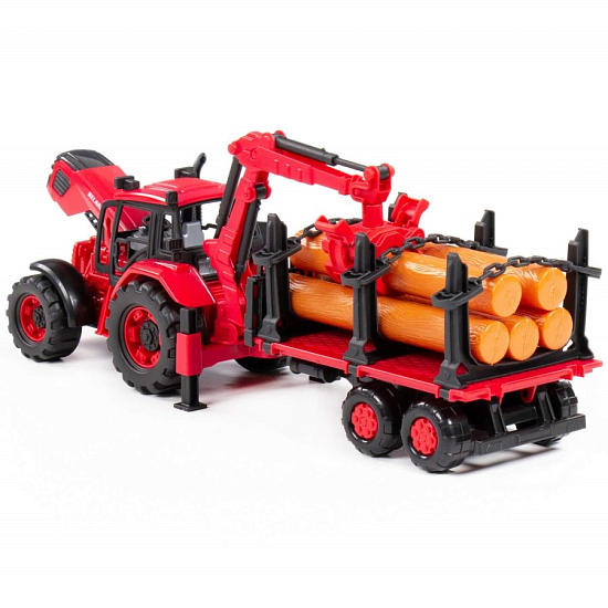 Трактор ПОЛЕСЬЕ BELARUS с лесовозом и манипулятором 96494