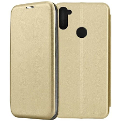 Чехол футляр-книга NONAME для SAMSUNG Galaxy A11, золотой