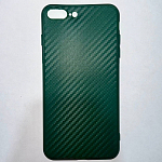 Силиконовый чехол CARBON для iPhone 7/8 Plus зеленый