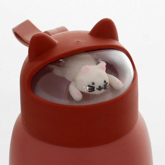 Бутылка для воды "Котик", 350 мл, стеклянная   7911997