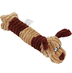Игрушка текстильная «Пес», 24×8 см, коричневая