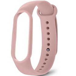 Силиконовый ремешок ISA для Mi Band 5/6 silicon loop flesh Pink
