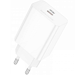 Сетевое ЗУ 1Type-C BOROFONE BA21A, Pro Long, белый, PD20W