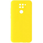 Задняя накладка ZIBELINO Soft Matte для Xiaomi Redmi Note 9 (желтый) защита камеры