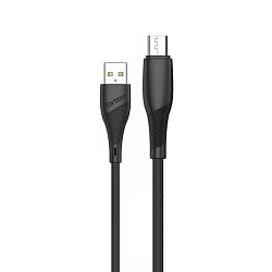 Кабель USB <--> microUSB  0.25м EARLDOM EC-163M, чёрный