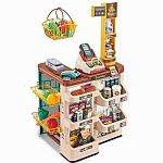 Игровой набор Jiacheng "Супермаркет с корзинкой и продуктами"