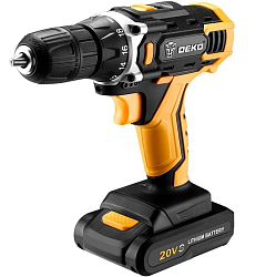 Дрель-шуруповерт DEKO DKCD20FU-Li аккум. патрон:быстрозажимной (кейс в комплекте) (063-4135)