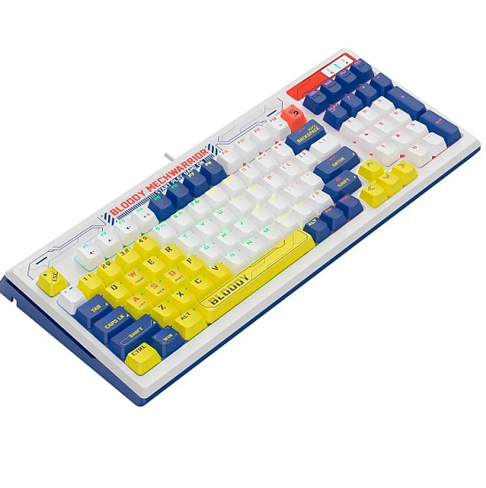 Клавиатура A4Tech Bloody B950 USB синий/белый