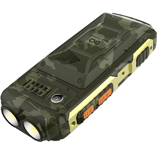 Телефон BQ 2430L Tank Connect Camouflage+Gold