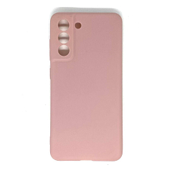 Силиконовый чехол MOBIS для Samsung Galaxy S21FE матовый (Розовое золото)