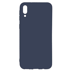 Силиконовый чехол SKIN SHELL для Samsung Galaxy A02 (2021) (Темно-синий)