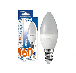 Лампа светодиодная IONICH C37 6W/6500K/E14