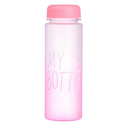 Бутылка для воды My bottle, 500 мл, 19.5×6 см, спортивная, розовая 10807916