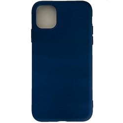 Силиконовый чехол SILICONE CASE NEW ERA для iPhone 11 (синяя)