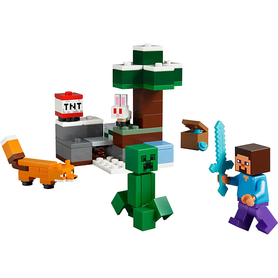 Конструктор LEGO Minecraft 21583 Приключения Стива в тайге
