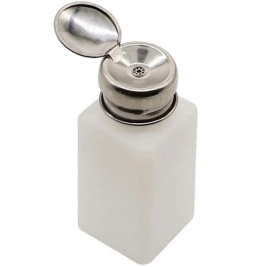 Емкость пластиковая для жидкостей с помпой и крышкой (200мл)