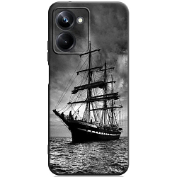 Силиконовый чехол DF для Realme 10 Pro (5G) DF rmCase-28 (black) Art017