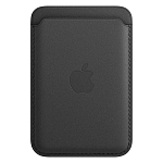 Кошелек для карт MagSafe Leather Wallet (№01 Черный) (с лого)