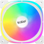 Вентилятор PCCooler EF120 ARGB белый, 120 мм, 1500 об/мин, 25.7 дБ, 4 pin