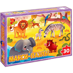 Макси-пазлы «Обитатели Саванны», 30 деталей 10372361