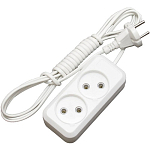 Сетевой удлинитель 10м ДЖЕТТ 2 розетки, 6А  [ШВВП] РС-2, б/з