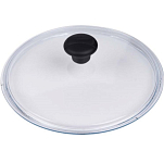 Крышка стеклянная 26см HAUSMANN HM-CK-01 260KR, ручка Soft touch