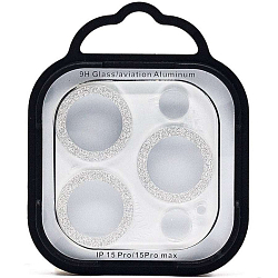 Противоударное стекло для камеры СG06 для iPhone 15 Pro/15 Pro Max (silver)