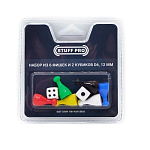 Набор из 6 фишек и 2 кубиков Stuff-Pro