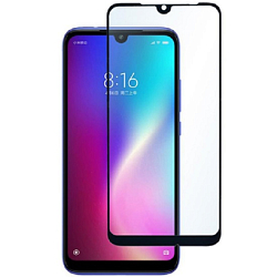 Противоударное стекло NONAME для Xiaomi Redmi 7A черное, полный клей