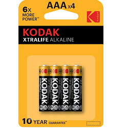 Элемент питания KODAK LR03 XTRALIFE PREMIUM BL-4 [K3A-4]