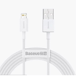 Кабель USB <--> Lightning  2.0м BASEUS Superior белый