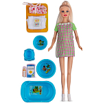 Набор с куклой DEFA Lucy "В ожидании ребёнка" (аксесс., 28 см.,8350  //голубой