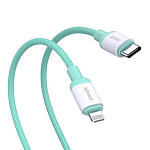 Кабель Lightning <--> Type-C  1.0м Jokade JA014 зеленый 5A