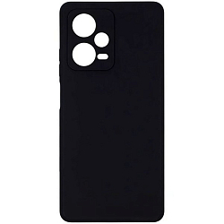 Задняя накладка ZIBELINO Soft Matte для Xiaomi Redmi Note 12 Pro Plus 5G (черный) с микрофиброй
