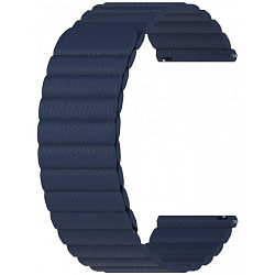 Универсальный кожаный ремешок LYAMBDA POLLUX 22mm Dark Blue (DSP-15-22-DB)