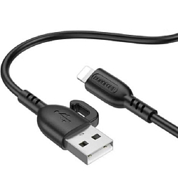 Кабель USB <--> Lightning  1.0м BOROFONE BX91 Symbol, чёрный