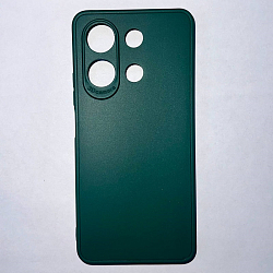 Задняя накладка Мобилис для Xiaomi Redmi Note 13 (4G), темно-зеленый , матовая с защитой камеры