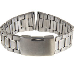 Металлический ремешок для часов "Соломон", 22 мм, серебристый 1268523