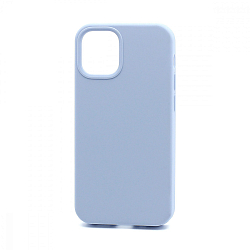 Задняя накладка SILICON CASE для iPhone 12 mini голубой