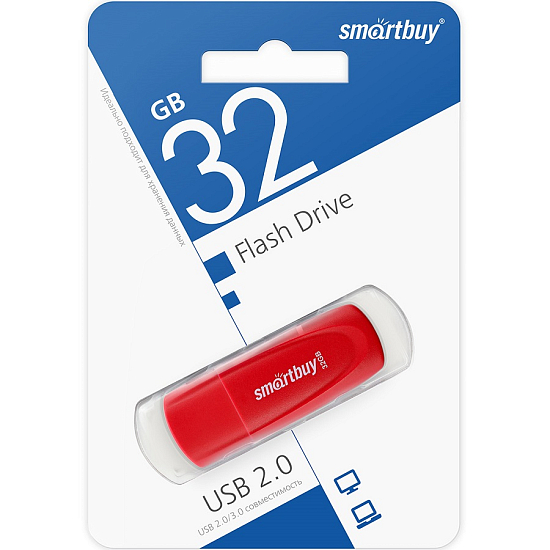 USB 32Gb Smart Buy Scout красный